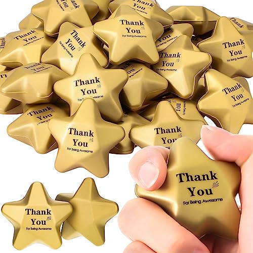 DEEKIN 72 Pcs Star Foam Relief Toys for Teens, Adults, Thank You - style: Thank You
