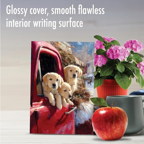 NobleWorks Get Well Paper Card with 5 x 7 Inch Envelope (1 Card) Yellow Lab Winter Pups - Pickup C11102JGWG - style: Yellow Lab Winter Pups - Pickup