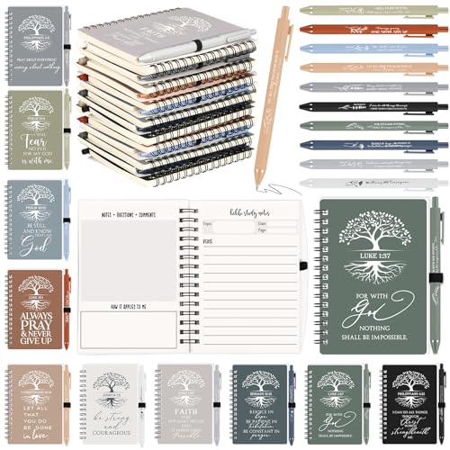 Kosiz Christian Gifts Bulk Prayer Journals with Pens,40 Pcs,Boho Color - color: Boho Color