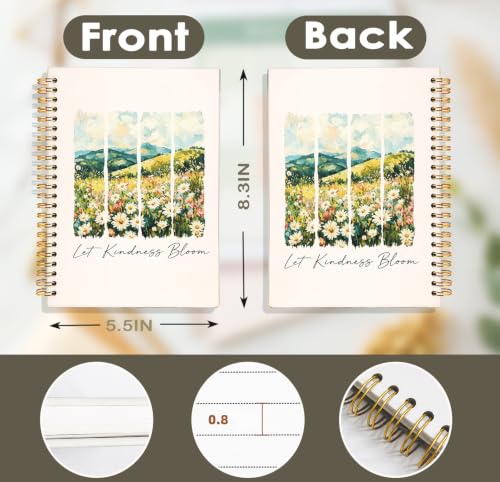 Inspirational Floral Notebook Journal, Let Kindness Bloom - color: Bible-05