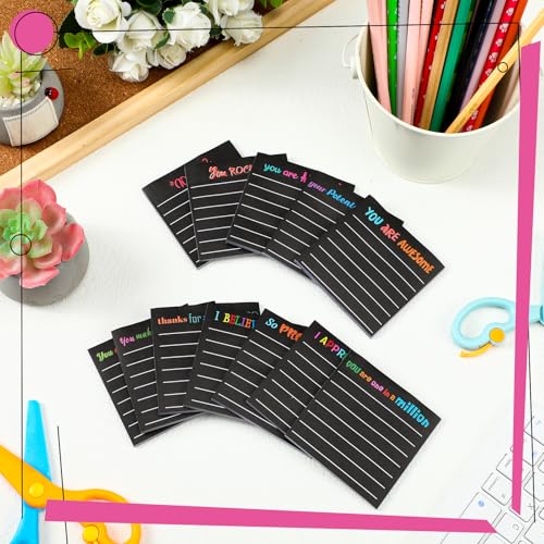 Yinder 24 Pcs Inspirational Sticky Notes Gifts, Appreciation, Black - color: Black, size: Appreciation