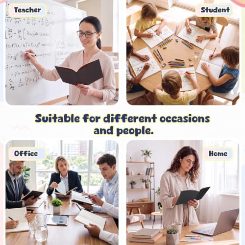 Handepo 100 Pack A5 Composition Notebooks Bulk 5"x8" Notebooks,Black - color: Black, size: A5
