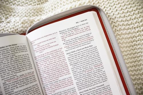 NIV, Thinline Bible, Leathersoft, Coral, Zippered, Red Letter, Comfort Print