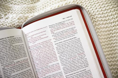 NIV, Thinline Bible, Leathersoft, Coral, Zippered, Red Letter, Comfort Print
