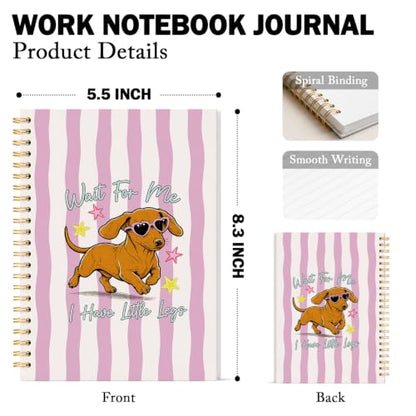 Funny Dachshund Notebook Journal for Women Teen Girls Gifts - color: Dachshund
