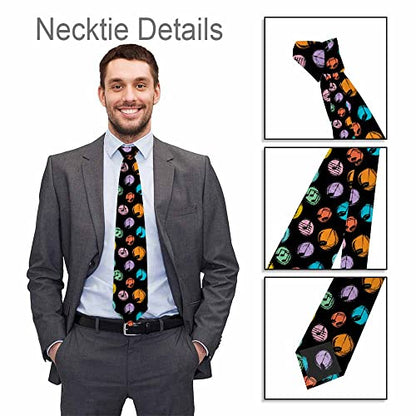 Men's Ties Novelty Tie Necktie for Men Teen Boys Multicolor Tie Party Holiday Thanksgiving Christmas - color: Musical Notes Multicolor