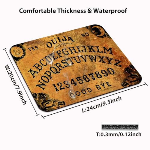 Vintage Ouija Boards Mouse Pad, Retro Old Design Art Desk Mat - color: Rustic Brown