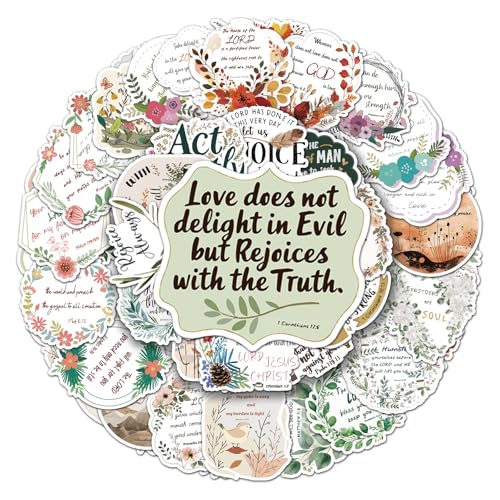 100Pcs Christian Stickers: Bible Verse Stickers, Waterproof, Fade-Resistant, for Bible Journaling, Water Bottles, Journaling, Kids, Women, Men - style: Christian100
