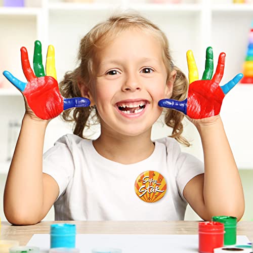 60 Pieces Reward Button Pins Recognition Buttons Round Mini Motivational Button Pins Reward Inspirational Encouraging Badges for Kids Students Workers Party Supplies, 10 Styles