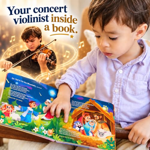GO GO God Made Me Sound Book, 10 Christian Songs, USB-C Rechargeable, Musical Learning Toy for Toddlers 1-3, Babies 0-2, Preschoolders, Kids 1-6 - color: God Made Me