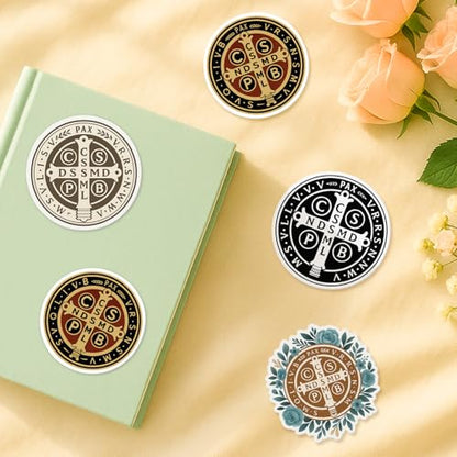 4 Pcs Christian Stickers - Cross Faith Waterproof Vinyl Stickers - color: Christian Cross Stickers