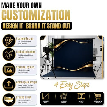 custom backdrop banner stand by BCB custom banner with stand Printed in USA - color: Backdrop Banner with Stand