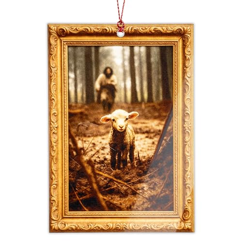 Christian Christmas Ornament 2026 - Religious Christmas Ornaments - Acrylic Ornament Christian Christmas Decor Gifts for Friends, cowoker, Men, Women, Office RUSATEN Tmlnativity - color: Nativityxmas2