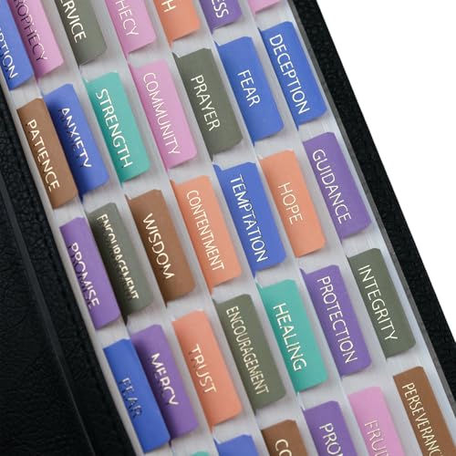 UPAFEXXI-Topic Bible Tabs(3D Gold Foil Embossed Lettering) - color: 180 Topics