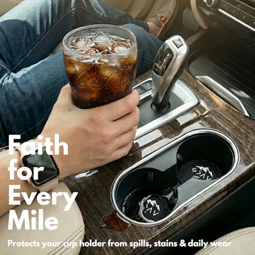 Lusinus Christian Car Coasters, Pastor Appreciation Christian Gifts for Men