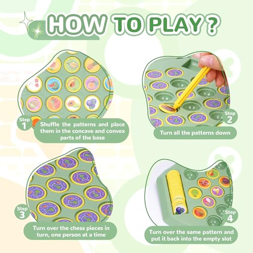 Fruit Memory Matching Game, 54 Piece Family Board Game - color: L-fruit