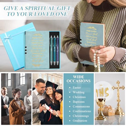 Spakon 5 Pcs Christian Gifts for Women Church Gifts - color: Blue, style: Happy Moment