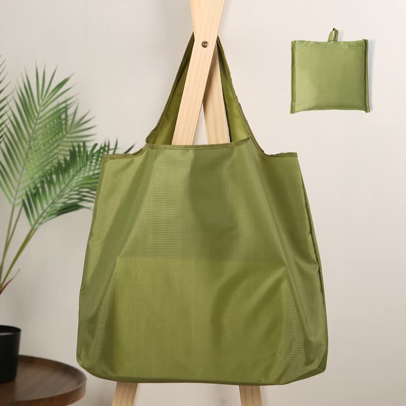 Reusable Shopping Bags - Foldable Extra Large Waterproof Grocery Tote Bag, Washable 55LBS Shoulder Bag