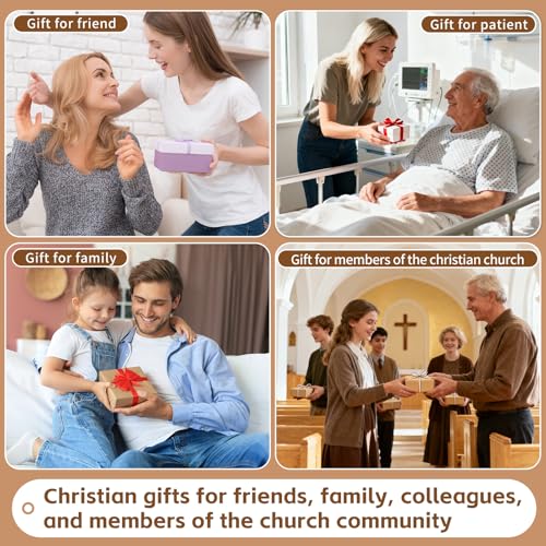 Wooden Cross Fidget for People with Anxiety Relief Handheld Small Pocket Cross Prayers Encouragement Christian Religious Gift for Adults/Teens/Elderly on Christmas/Easter,etc(4 Pcs) - color: Walnut A 4Pcs