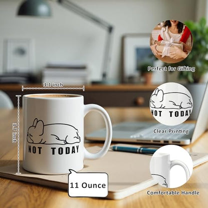 Funny French Bulldog Mug 11 oz, Frenchie Gifts for Women, Dog Mom Dad Lover Gifts Coffee Cups Ceramic, Not Today Cute French Bulldog Ceramic Mug for Coffee Tea Hot Cocoa Home Office Work - color: 08Child