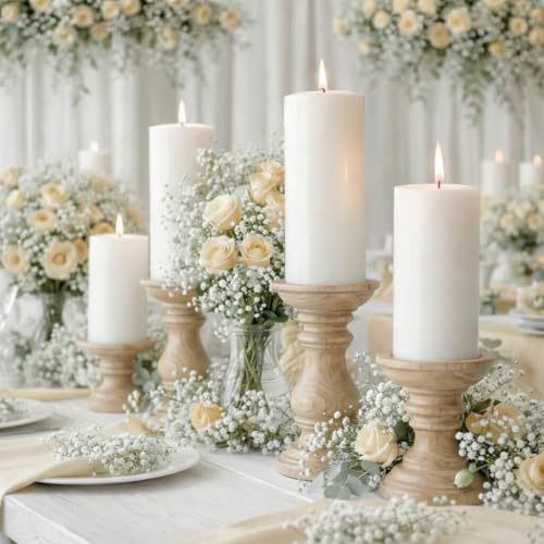 Richland® White Pillar Candles Set of 18 - color: White, size: 3'' Set 18pcs