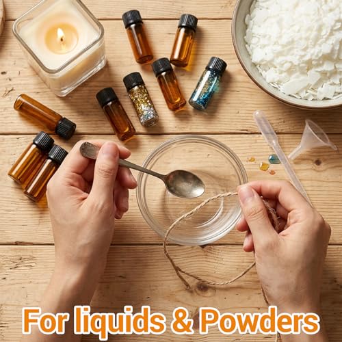 150 Pcs Mini Oil Bottles 5ml Essential Oil Bottles Amber Glass Small Sample Bottle with Orifice Reducers Funnels Droppers for Travel Sample Storage