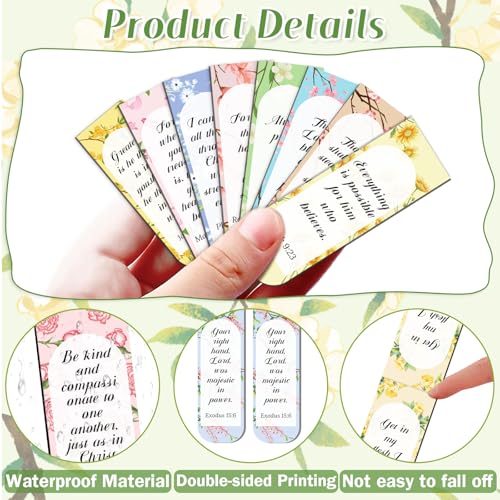 Flower Bible Magnetic Bookmarks Christian Magnet Bookmark Clips - color: 100-bible Flower
