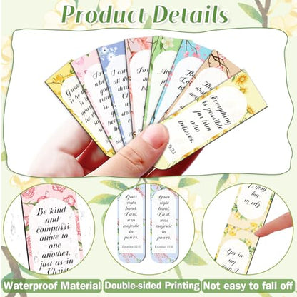 Flower Bible Magnetic Bookmarks Christian Magnet Bookmark Clips - color: 100-bible Flower