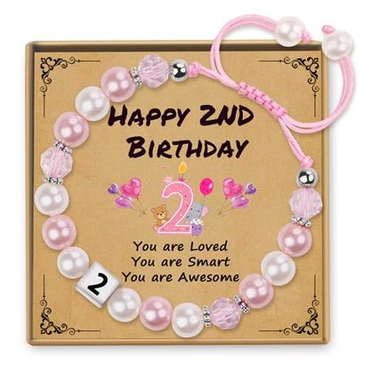 Sereney Birthday Gifts for Girls, 1-16 Year Old Girl Birthday Bracelet Gift - style: 2nd Bday
