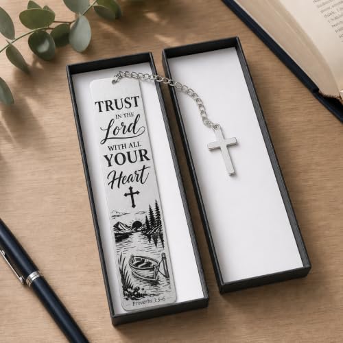 Bible Bookmark Religious Christian Cross Gifts for Women Men