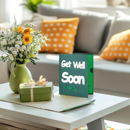 GREETING ART Get Well Soon Pop Up Card, Get Well Card Gift for Women Men - color: Get Well Soon Sunflower