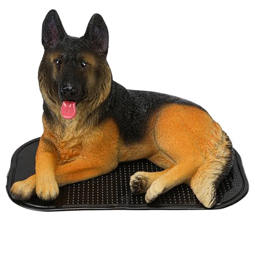 German Shepherd Figurine Statue - Miniature Realistic Wolf Dog, Mini Resin Ornament For Animal Enthusiasts & Collectors, Shepard Companions Figure, Collectibles Lifelike Gifts, Outdoor Home Decoration