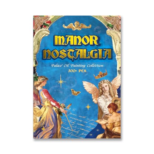 Vintage Sticker Book for Journaling Scrapbooking 500+ Antique Stickers - color: Manor_dream