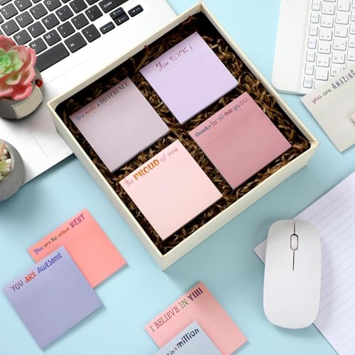 Yinder 24 Pcs Inspirational Sticky Notes Gifts, Thank You, Aesthetics - color: Aesthetics, size: Thank You