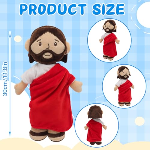 Yelakey Jesus Plush Doll, 11.8" Stuffed Plushie Religious Toy for Kids - color: 7inch/Red