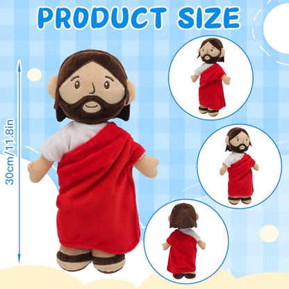 Yelakey Jesus Plush Doll, 11.8" Stuffed Plushie Religious Toy for Kids - color: 7inch/Red