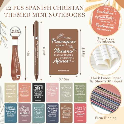 Hollowfly 12 Set/48 Pcs Spanish Christian Gifts for Women, Morandi - color: Morandi