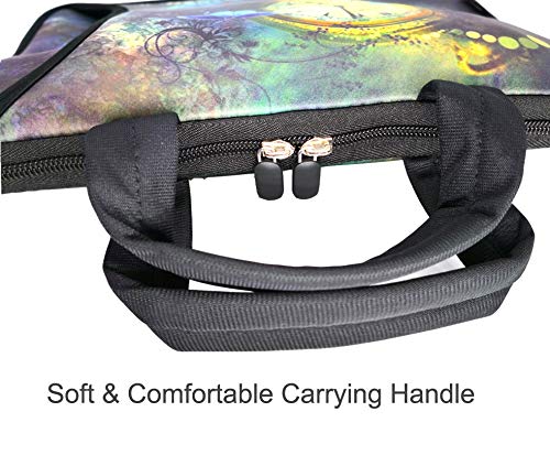 RICHEN 10 inch Messenger Bag Carrying Case Sleeve with Handle Accessory Pocket Fits 7 to 10-Inch Laptops/Notebook/Kids tablet (7-10.2 inch, Clock & Butterfly) - color: Clock & Butterfly, size: 7-10.2 inch