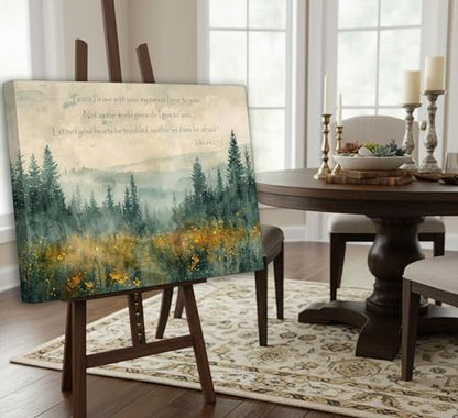 Christian Bible Canvas Wall art 24x36in - color: Bible-Canvas, size: 36"L x 24"W