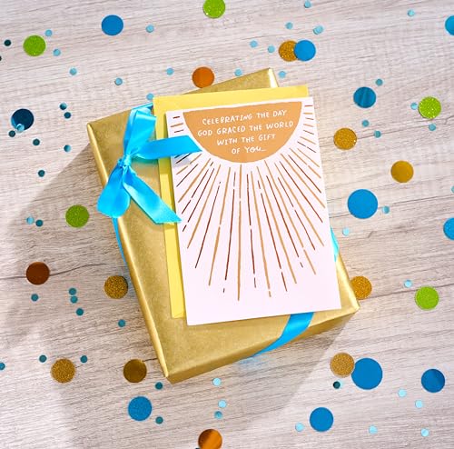 American Greetings Religious Birthday Card (His Light Shines on You) - color: His Light Shines on You