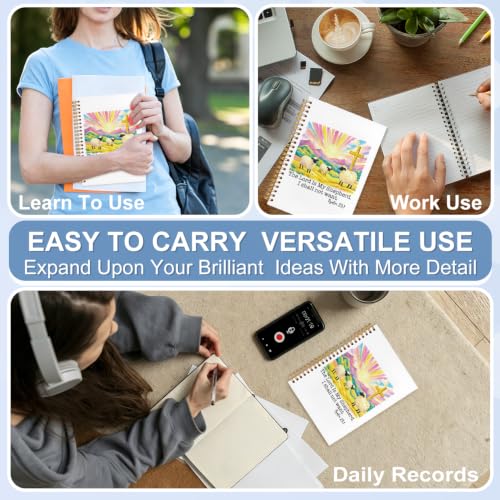 Psalm 23 Christian Notebook Journal for Women, 5.5x8.3 - color: white-Psalm 23 Christian