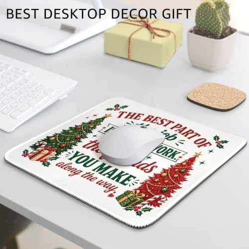 Funny The Best Part of The Job is The Friends Mouse Pad for Team - color: Green & Red & White