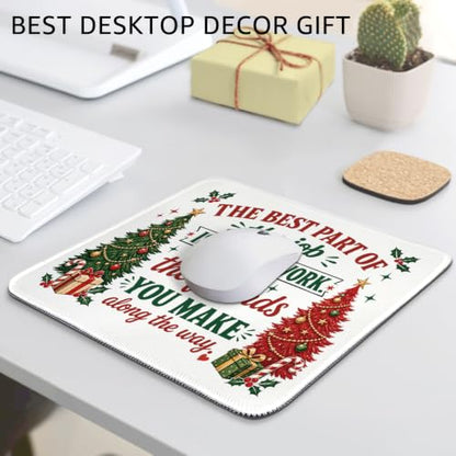 Funny The Best Part of The Job is The Friends Mouse Pad for Team - color: Green & Red & White