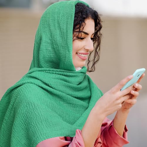 Geyoga 6 Pcs Women Scarf Shawl Hijab Scarves - color: Bright Colors