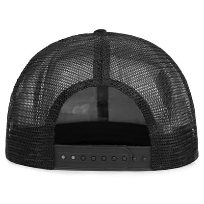 Christian Hats for Men Women - Cross Faith Flat Snapcback Hats - Religious Gifts for Thanksgiving Christmas - color: Black Mesh/White Cross
