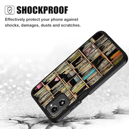Designed for Moto G Power 5G 2024 Case, Military Grade Heavy Duty 3-Layer Shockproof Full-Body Protective Cover for Motorola Moto G Power 5G 2024, Bookshelf - color: Bookshelf