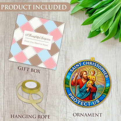 Nativity Ornament, Suncatcher Ornaments (Saint Christopher) - color: Saint Christopher