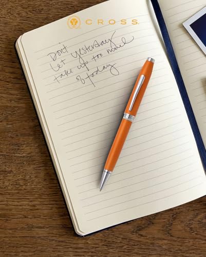 Cross Foundry Orange with Chrome Appointments Ballpoint Pen - color: Orange