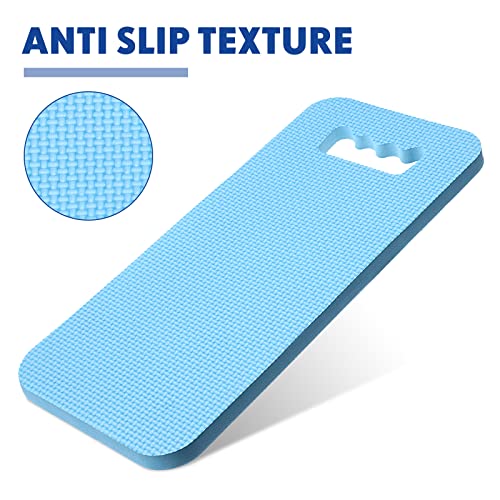 Riakrum 20 Pcs Garden Kneeling Pad Garden Knee Pad Thick Foam Knee Mat Waterproof Cushion for Kneeling Multi Functional and Church Kneeler for Praying, Baby Bath, Yoga, 15.4 x 6.7 Inch (Blue) - color: Blue
