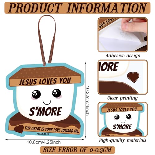 Motipuns 24 Sets Jesus Loves You S'More Ornament Craft Kit,Classic Style - style: Classic Style